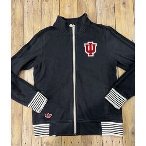Vintage Adidas Women's Indiana University Hoosiers Full Zip Track Jacket sz Med